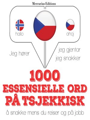 cover image of 1000 essensielle ord på tsjekkisk